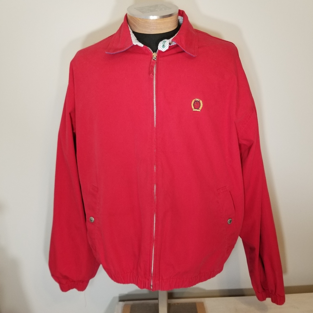 Tommy Hilfiger Red Lightweight Cotton Sports Coat - Picture 3 of 16
